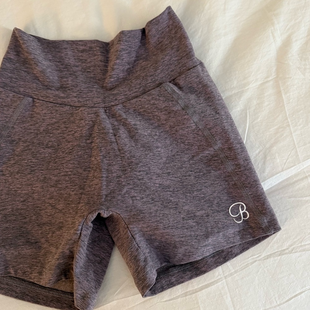 Bombshell Sportswear Heathered Plum Athletic Shorts